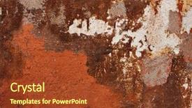  Presentation with concrete wall grunge concrete - Presentation theme consisting of orange blast - grunge background old concrete wall background and a  colored foreground