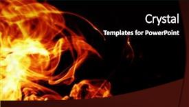  Presentation with fiery - Presentation theme with orange blast - isolated fiery background background and a black colored foreground