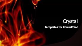  Presentation with fiery - Beautiful slides featuring orange blast - isolated fiery background backdrop and a  colored foreground