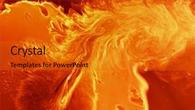  Presentation with fiery - Audience pleasing slide set consisting of orange blast - magical fiery background backdrop and a  colored foreground