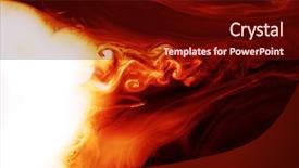  Presentation with fiery - PPT theme with orange blast - magical fiery background background and a wine colored foreground