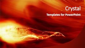  Presentation with fiery - PPT layouts consisting of orange blast - magical fiery background background and a  colored foreground
