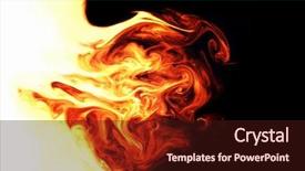  Presentation with fiery - Audience pleasing PPT layouts consisting of beautiful young woman talking to a man backdrop and a tawny brown colored foreground