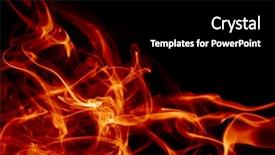  Presentation with fiery - Presentation having orange blast - magical fiery background background and a black colored foreground