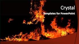  Presentation with fire red - Colorful presentation enhanced with orange blast - red fire tongue on black backdrop and a  colored foreground