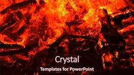  Presentation with wild fire - Slides with orange blast - red wild fire on black background and a wine colored foreground