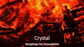  Presentation with wild fire - Amazing slide set having orange blast - red wild fire on black backdrop and a  colored foreground