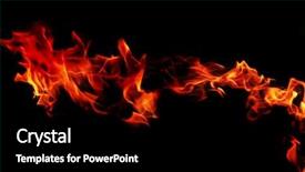  Presentation with wild fire - Colorful theme enhanced with orange blast - red wild fire on black backdrop and a black colored foreground