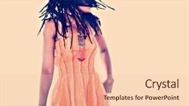  Presentation with rasta - Presentation theme with orange blouse dancing reggae background and a lemonade colored foreground
