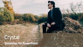  Presentation with masculine - Amazing theme having orange brown masculine - autumn fashion handsome male model backdrop and a coral colored foreground