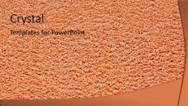  Presentation with carpet tiles design - PPT theme enhanced with orange carpet background background and a coral colored foreground