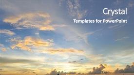  Presentation with boracay - Colorful presentation design enhanced with orange clouds - beautiful sunset at boracay philippines backdrop and a ocean colored foreground