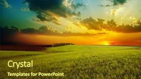  Presentation with agricultural - Theme enhanced with pharmaceutical pulse sign - with included clipping path background and a light gray colored foreground