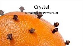  Presentation with clove - Cool new PPT layouts with orange - clove isolated on white backdrop and a white colored foreground