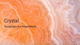 Presentation with color orange - Theme consisting of background with orange color agate structure background and a coral colored foreground