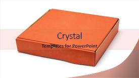  Presentation with color orange - Presentation theme enhanced with orange color pizza takeaway box background and a red colored foreground