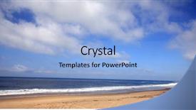  Presentation with laguna beach - Presentation design enhanced with orange county - crystal cove beach in southern background and a light blue colored foreground