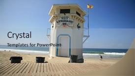  Presentation with laguna beach - Amazing presentation theme having orange county - world famous laguna beach life backdrop and a light blue colored foreground