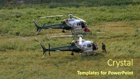  Presentation with sheriff - PPT theme consisting of orange-county-sheriff-heliocopters background and a tawny brown colored foreground