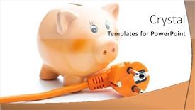  Presentation with power bank - Theme enhanced with orange-extension-power-cord background and a white colored foreground