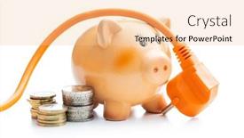  Presentation with power bank - Slides consisting of orange-extension-power-cord background and a lemonade colored foreground