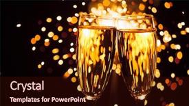  Presentation with sparkle christmas wallpaper blur christmas - Beautiful slides featuring orange fireworks - champagne glass against christmas sparkler backdrop and a wine colored foreground