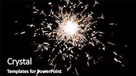  Presentation with firework - Beautiful PPT layouts featuring orange fireworks - firework sparkler isolated on black backdrop and a black colored foreground