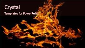  Presentation with orange and black backrgound - Slide set consisting of orange flame isolated on black background and a wine colored foreground