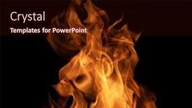  Presentation with flame - Presentation theme enhanced with orange-flame-isolated-on-black background and a wine colored foreground