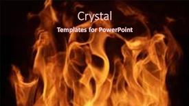  Presentation with flame - PPT theme with orange-flame-isolated-on-black background and a wine colored foreground