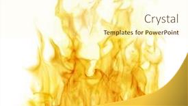  Presentation with flame - PPT layouts featuring orange-flame-isolated-on-white background and a cream colored foreground