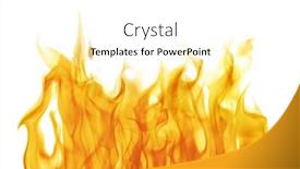  Presentation with flame - PPT layouts enhanced with orange-flame-isolated-on-white background and a white colored foreground