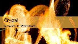  Presentation with orange abstract - Audience pleasing presentation consisting of orange-flames-abstract-drawing backdrop and a yellow colored foreground