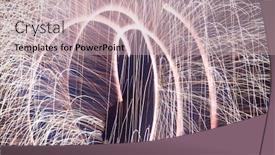  Presentation with fiery - Theme featuring orange flames fiery motion background and a soft green colored foreground