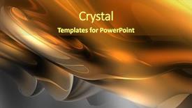  Presentation with orange abstract - Cool new PPT theme with electronika - orange fog abstract backdrop and a tawny brown colored foreground