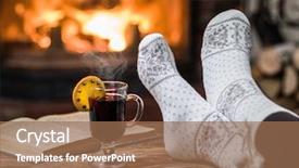  Presentation with relaxing - Amazing theme having orange foot - warming and relaxing near fireplace backdrop and a coral colored foreground