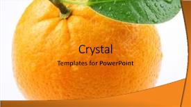  Presentation with orange fruit - Amazing presentation theme having orange fruit with orange leaf backdrop and a gold colored foreground