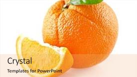  Presentation with orange fruit - Audience pleasing slide deck consisting of orange fruit backdrop and a yellow colored foreground