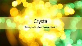  Presentation with chemistry dna molecules on abstract - Presentation theme having orange gold green blue - abstract background background and a yellow colored foreground