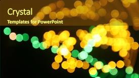  Presentation with speed - Colorful presentation design enhanced with orange gold green blue - speed motion bokeh backdrop and a  colored foreground