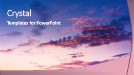  Presentation with glowing corss - Colorful slides enhanced with orange gradiant color - evening cloudscape glowing backdrop and a ocean colored foreground