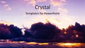  Presentation with blue gears engineering technology backdrop - PPT theme with orange gradiant color - evening cloudscape idyllic backdrop background and a light blue colored foreground