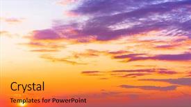  Presentation with heaven - Slide set consisting of orange gradiant color - fiery heaven burning skies background and a yellow colored foreground