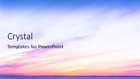  Presentation with paradise - Presentation having orange gradiant color - glowing paradise magnificent view background and a sky blue colored foreground