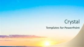  Presentation with color orange - Audience pleasing presentation consisting of orange gradiant color - setting into the sea burning backdrop and a cool aqua colored foreground