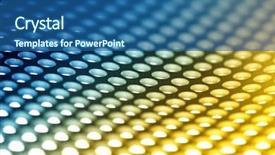  Presentation with sheet metal - Beautiful slides featuring orange gray - abstract background colorful perforated bent backdrop and a ocean colored foreground