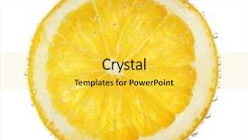  Presentation with orange slice - Cool new presentation with orange in the water backdrop and a  colored foreground
