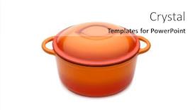  Presentation with iron - Presentation theme having orange-iron-pot-stacked-image background and a white colored foreground