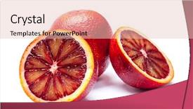  Presentation with orange peel isolated - Slides having orange isolated on a white background and a lemonade colored foreground