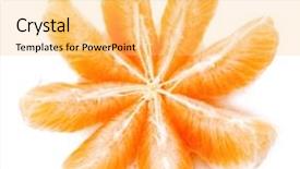  Presentation with orange peel isolated - PPT layouts having agenda - blue office folder background and a gray colored foreground.